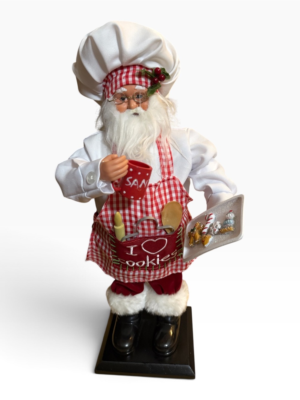 2014 St. Nicholas Square "Making Spirits Bright" Chef Santa Figurine
